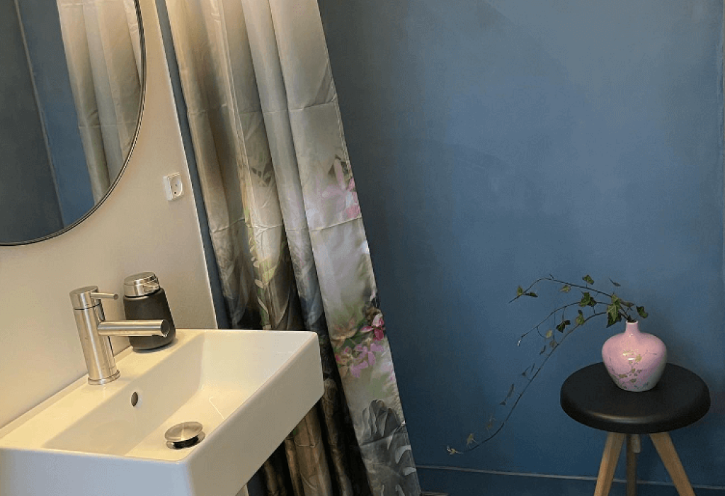 Badeværelse lavet af microcement